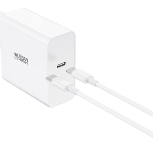 URBAN FACTORY Powee Chargeur Secteur USB-C 65W Blanc