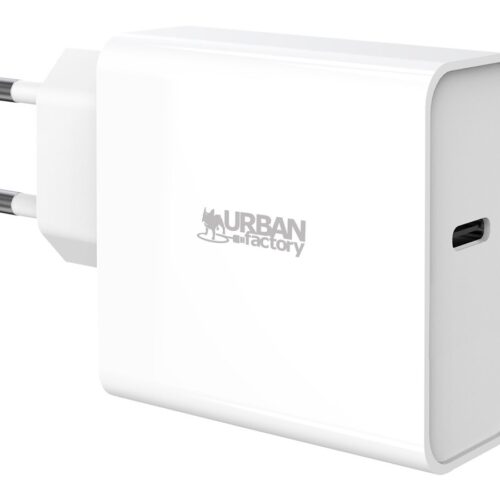 URBAN FACTORY Powee Chargeur Secteur USB-C 65W Blanc
