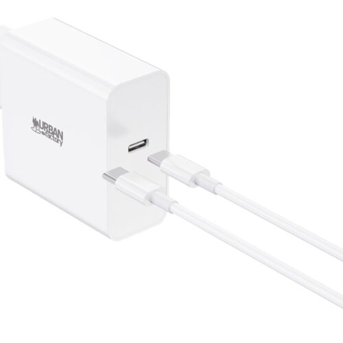 URBAN FACTORY Powee Chargeur Secteur USB-C 65W Blanc