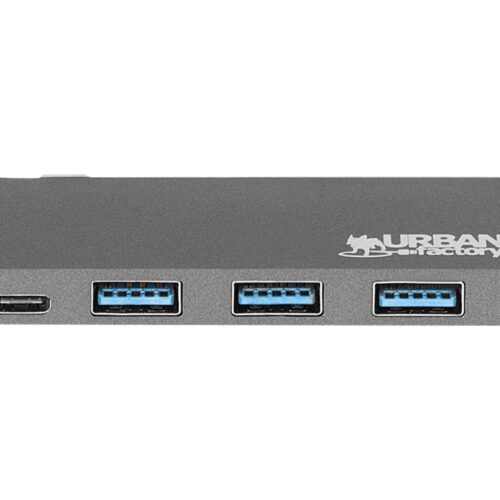 URBAN FACTORY TYPE-C HUB 3xUSB 3.0 DARK GREY