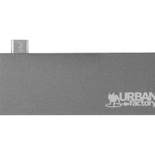 URBAN FACTORY TYPE-C HUB 3xUSB 3.0 DARK GREY