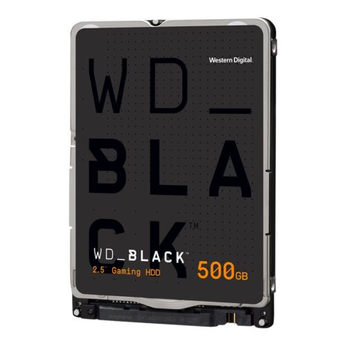 WD Black Mobile 500Go HDD 7200rpm SATA serial ATA 6Gb/s 64Mo cache 2.5p 7mm Heigth RoHS compliant internal Bulk