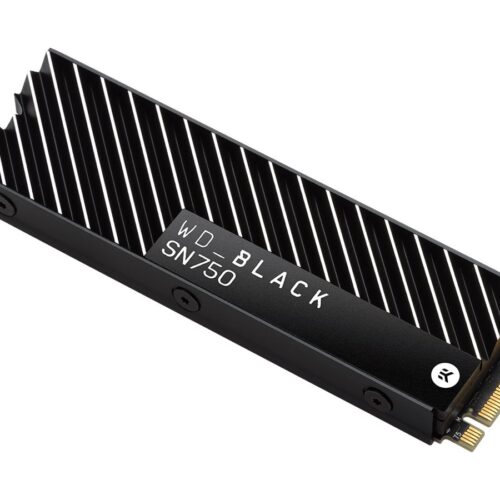 WD Black SSD SN750 Gaming 2To PCIe Gen3 8Go/s M.2 High-Performance NVMe SSD Bulk with heatsink