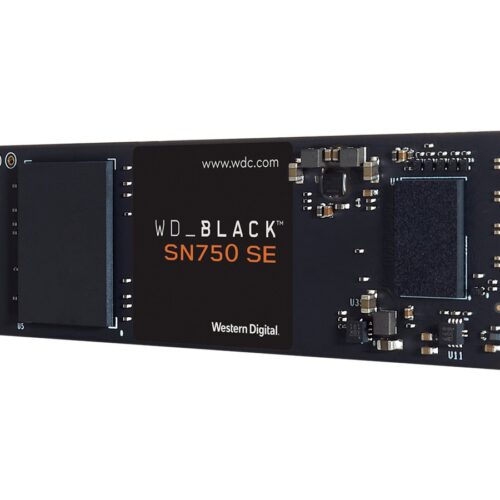 WD Black SSD SN750 SE Gaming NVMe 1To PCIe Gen4 compatible with PCIe Gen3 M.2 High-Performance NVMe SSD internal single-packed