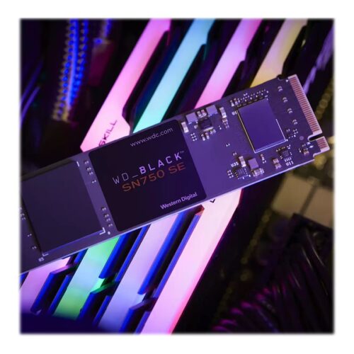 WD Black SSD SN750 SE Gaming NVMe 1To PCIe Gen4 compatible with PCIe Gen3 M.2 High-Performance NVMe SSD internal single-packed