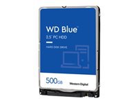 WD Blue Mobile 500Go HDD 5400tpm SATA serial ATA 6Gb/s 128Mo cache 2.5p RoHS compliant intern Bulk