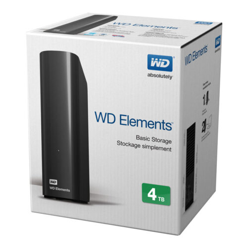WD Elements 4TB HDD USB3.0 3,5inch RTL extern RoHS compliant black
