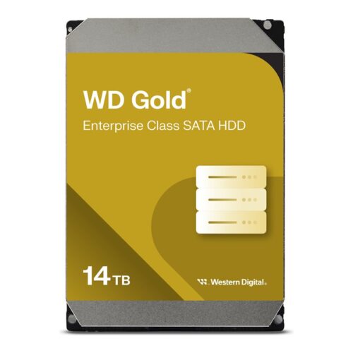 WD Gold 14To SATA 6Gb/s 3.5p 512Mo cache 7200tpm internal RoHS compliant Enterprise HDD Bulk