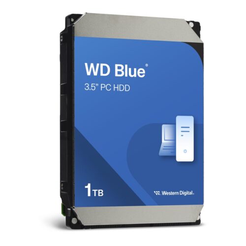 WD HDD INTERNE 3.5 BLUE DESKTOP 1TB 6GB/s 64MB SATA 7200RPM WED 2 ANS GARANTIE