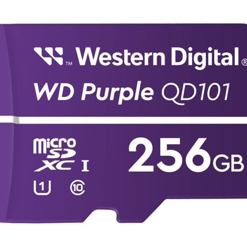 WD Purple 256Go Surveillance microSD XC Class – 10 UHS 1