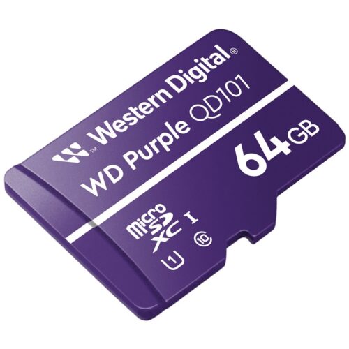 WD Purple 64Go Surveillance microSD XC Class – 10 UHS 1