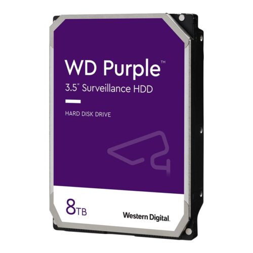 WD Purple 8TB SATA 6Gb/s CE HDD 8.9cm 3.5inch internal 5640RPM 128MB Cache 24×7 Bulk