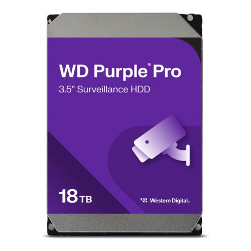 WD Purple Pro 18To SATA 6Gb/s HDD 3.5p internal 7200tpm 512Mo Cache 24×7 Bulk