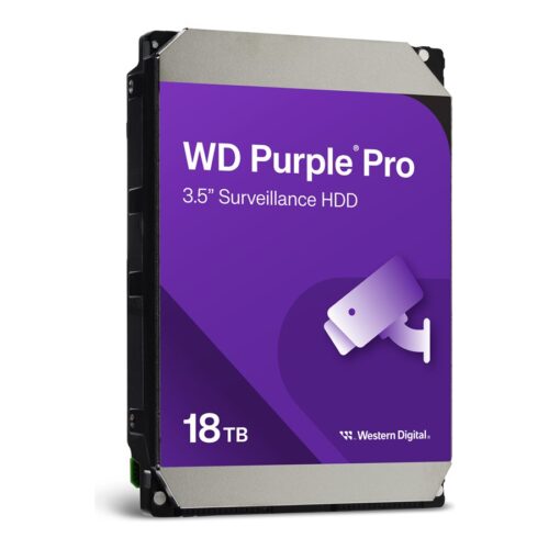 WD Purple Pro 18To SATA 6Gb/s HDD 3.5p internal 7200tpm 512Mo Cache 24×7 Bulk