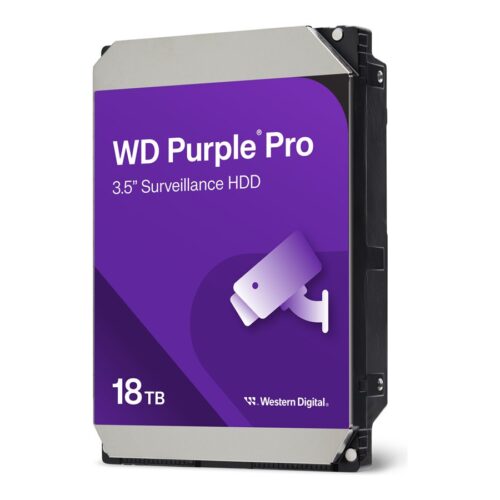 WD Purple Pro 18To SATA 6Gb/s HDD 3.5p internal 7200tpm 512Mo Cache 24×7 Bulk