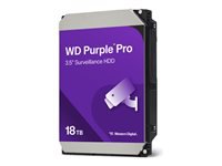 WD Purple Pro 18To SATA 6Gb/s HDD 3.5p internal 7200tpm 512Mo Cache 24×7 Bulk