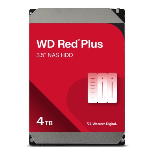 WD Red Plus 4To SATA 6Gb/s 3.5p 258Mo cache internal HDD Bulk
