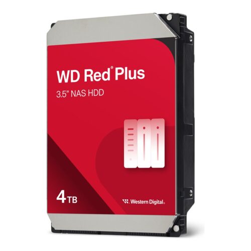WD Red Plus 4To SATA 6Gb/s 3.5p 258Mo cache internal HDD Bulk