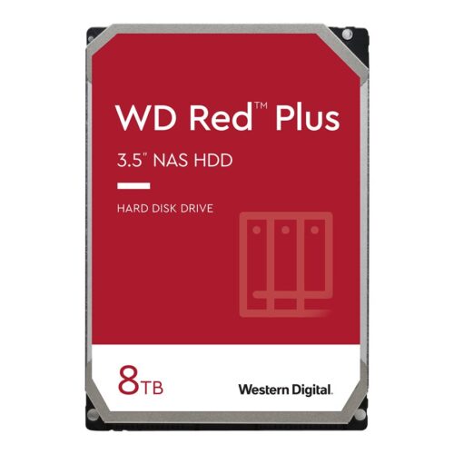 WD Red Plus 8To SATA 6Gb/s 3.5p 256Mo cache 7200Rpm Internal HDD Bulk