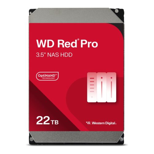 WD Red Pro NAS 22To SATA 6Gb/s HDD 3.5p internal 7200Rpm 512MB Cache 24×7 Bulk