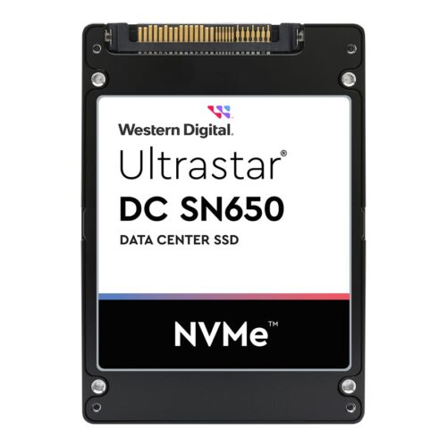 WESTERN DIGITAL Ultrastar DC SN650 U.3 15MM 15360Go 2.5p PCIe 4.0 TLC RI-1DW/D BICS5 ISE NVMe SSD