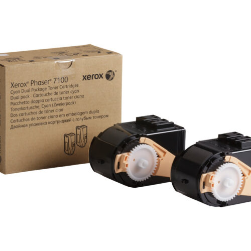 XEROX 7100 toner cyan capacité standard 2×4.500 pages pack de 2