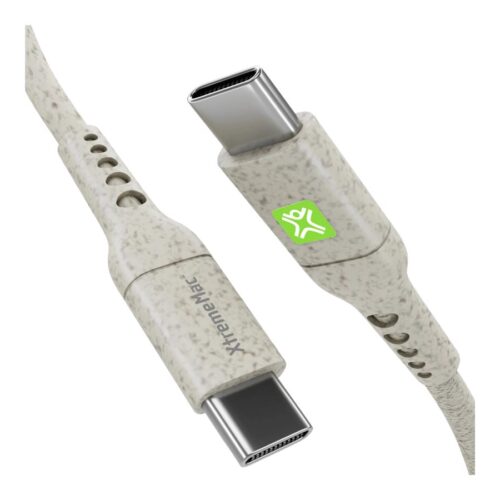 XTREMEMAC Câble USB Type C mâle / mâle en plastique 100percent recyclé – 2m