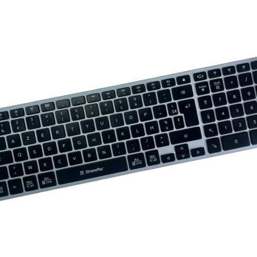 XTREMEMAC Clavier AZERTY en aluminium sans fil multi-appareils