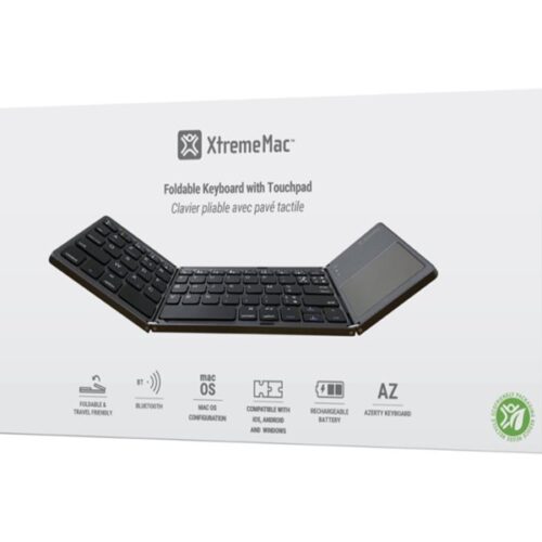 XTREMEMAC Clavier Bluetooth pliable et rechargeable avec TouchPad