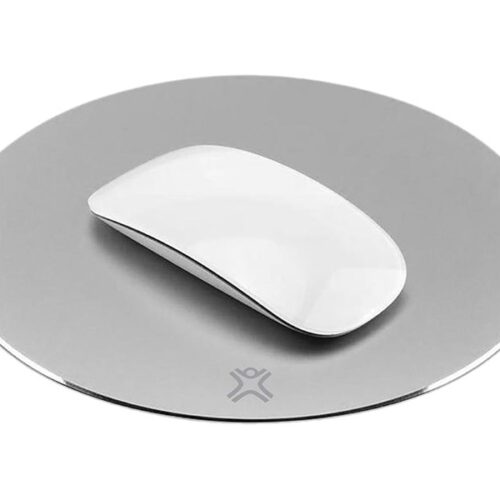 XTREMEMAC Tapis de souris rond en aluminium Argent