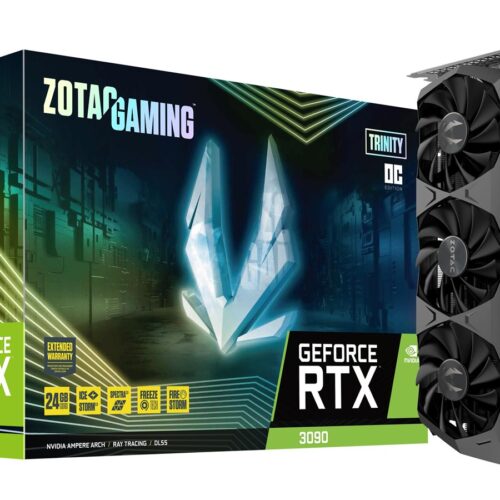 ZOTAC GAMING GEFORCE RTX 3090 TRINITY OC 24Go GDDR6X 384bit 1710/19500 HDCP Three DP HDMI Premium Pack