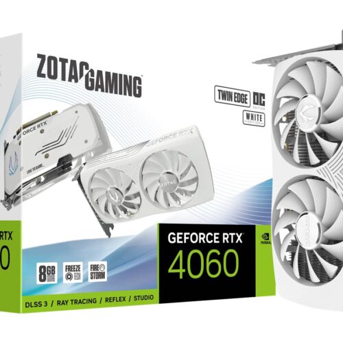 ZOTAC GAMING GeForce RTX 4060 Twin Edge OC 8Go 1xHDMI 3xDP White