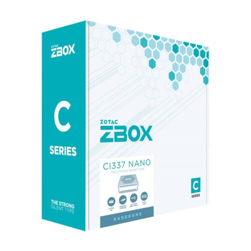 ZOTAC ZBOX CI337 NANO Mini-PC Barebone Intel N100 1xDDR5 SODIMM SATA M.2