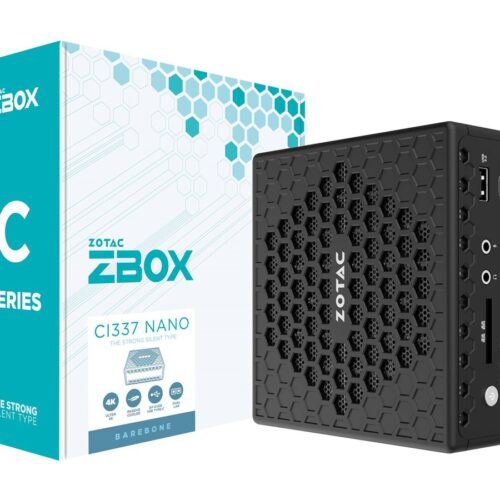 ZOTAC ZBOX CI337 NANO Mini-PC Barebone Intel N100 1xDDR5 SODIMM SATA M.2